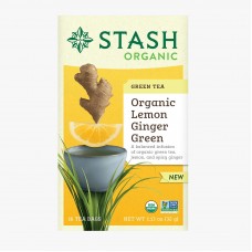 STASH Organic Lemon Ginger Green Tea (16 Tea Bags/32g) 