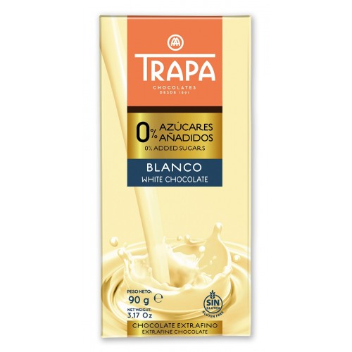 TRAPA Blanco White Chocolate (No-Added-Sugar)90g 