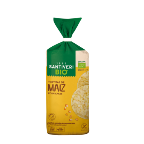 SANTIVERI Organic GF Corn Cakes 130g 