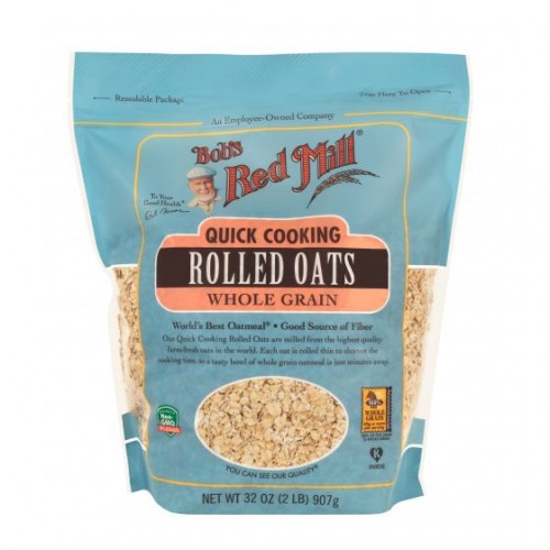 Bob's Red Mill Quick Cooking  Rolled Oats  Whole Grain 907g