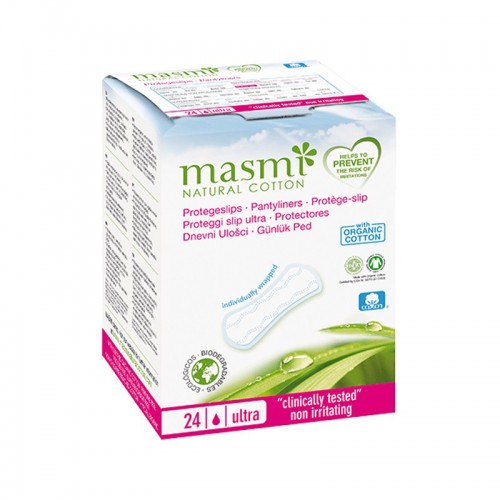 masmi NATURAL COTTON Bio Ultra  (24Pads)