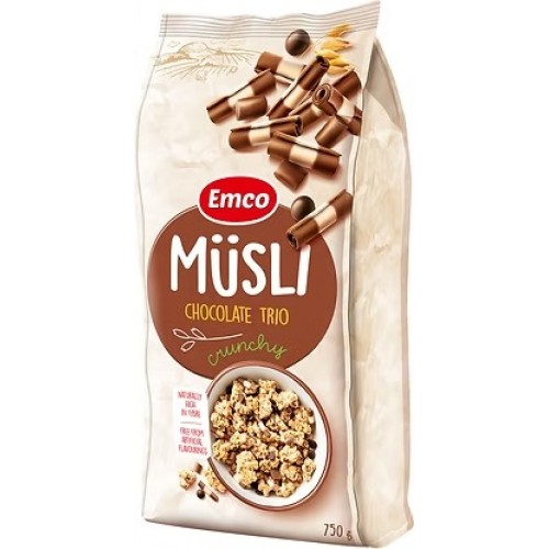 Emco Muesli with Triple Chocolate 750g 