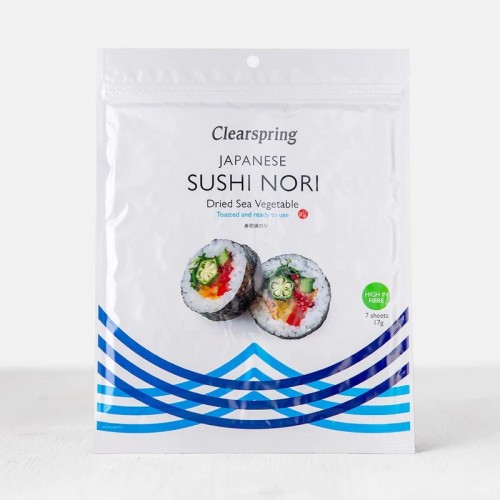 Clearspring Sushi Nori Dried Sea Vegetables (Toasted) 17g 