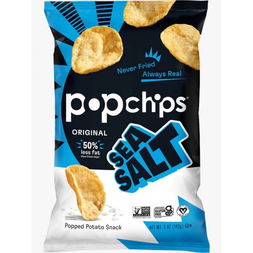 Popchips  GF Potato Chips with Sea Salt142g
