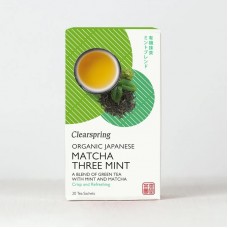 Clearspring organic Blend of Green Tea with Mint & Matcha 20 Tea Sachet (36g)