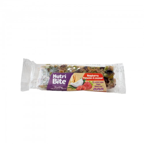 Nutri Bite Raspberry, Pistachio & Coconut Bar (No-Added-Sugar) 40g 