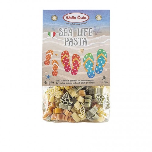 Dalla Costa  Sea Life Pasta with Tomato & Spinach 250g  