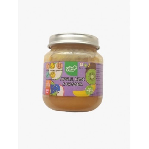 vito+ GF Apple, Kiwi & Banana Puree 120g 