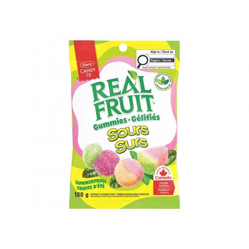 Dare Real-Fruit Sours-Sur (Summer-Fruit) Gummies 180g 