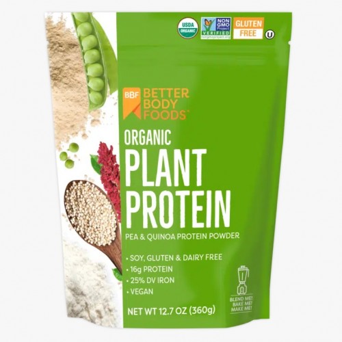 BETTER BODY FOODS Organic Pea & Quinoa Protein Powder 360g 