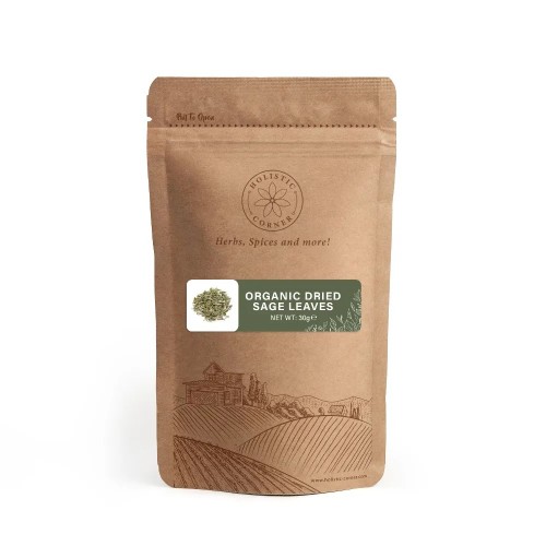 HOLISTIC CORNER Organic Dried Sage Leaves 30g 