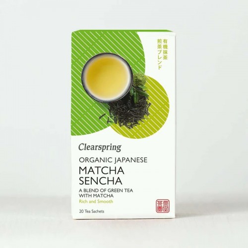 Clearspring organic Blend of Green Tea with Matcha 20 Tea Sachet (36g)