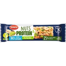 Emco GF Nuts & Protein Bar with Pistachio 35g 