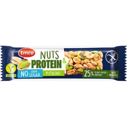 Emco GF Nuts & Protein Bar with Pistachio 35g 