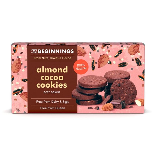 THE BEGINNINGS GF Almond Cocoa Cookies 80g 