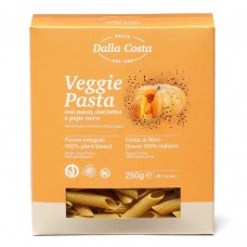 Dalla Costa Whole-Wheat Penne with Pumpkin, Turmeric & Black Pepper 250g 