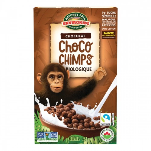 Nature's Path Organic Chocolate Choco Chimps 284g 