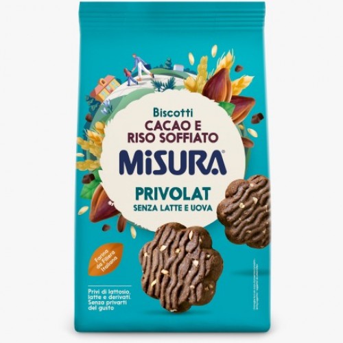 Misura Cacao & Puffed Rice Biscuits without Milk & Eggs 290g