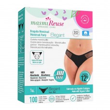 masmi NATURAL COTTON Sustainable Menstrual Underwear (Elegant)  (Large)