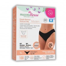 masmi NATURAL COTTON Sustainable Menstrual Underwear (Modern)  (L)