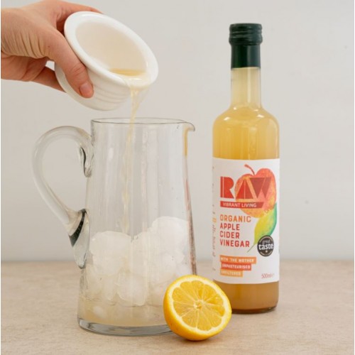 RAW VIBRANT LIVING Organic Apple Cider Vinegar with the Mother 500ml 