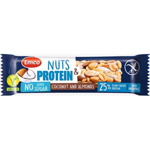 Emco GF Nuts & Protein Bar with Coconut & Almonds 40g 