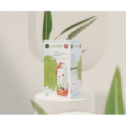 Matcha Premium Japanese Matcha with Strawberries 20 Sachets 