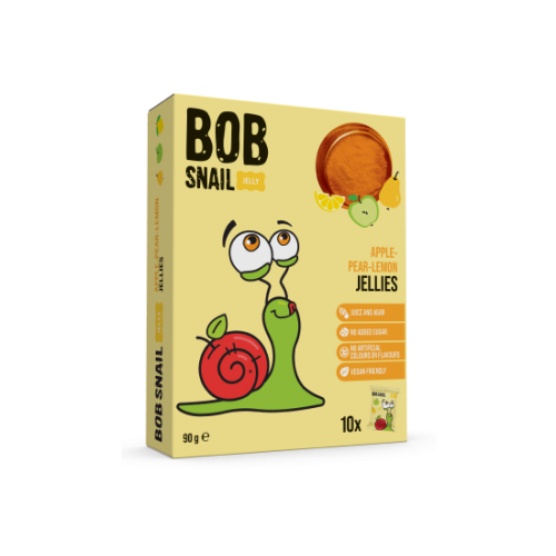 BOB SNAIL Apple-Pear-Lemon  Jellies with No-Added-Sugar 90g 
