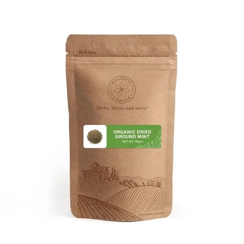 HOLISTIC CORNER Organic Dried Ground Mint 30g 
