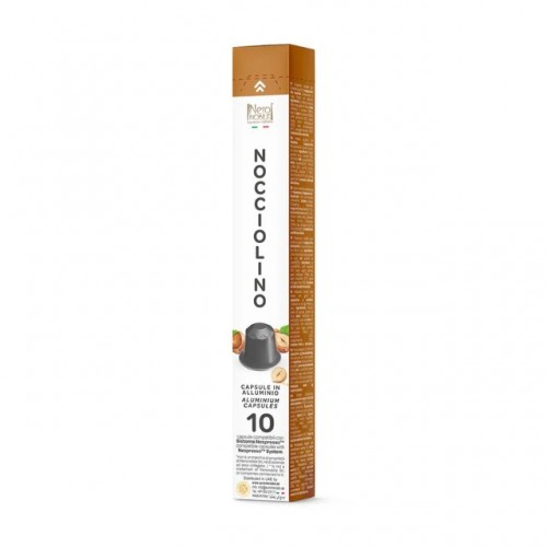 Nero NOBILE Hazelnut Cappuccino Aluminum Capsules 70g 