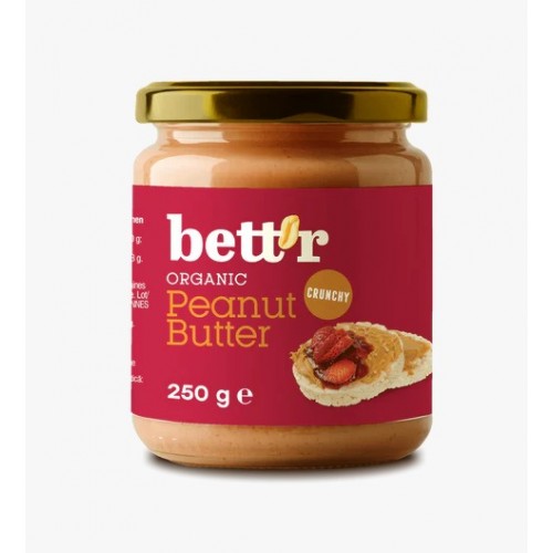 bettr Organic GF Crunchy Peanut Butter 250g 