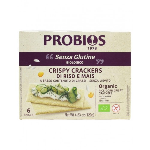 PROBIOS Organic GF Rice-Corn Crispy Crackers 120g 