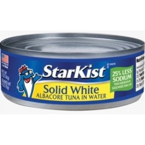 Starkist Solid White Albacore Tuna in Water (25% Less Sodium) 142g