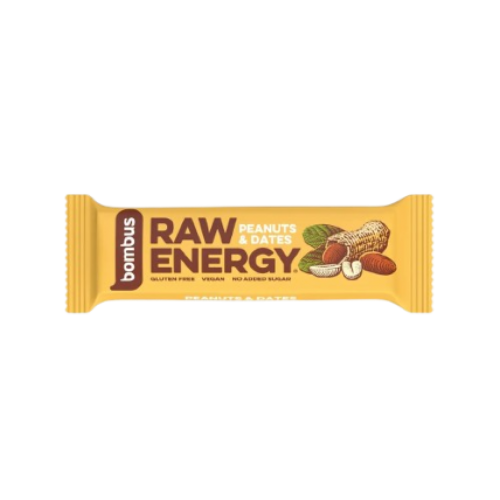 bombus GF RAW Energy Bar with Peanuts & Dates 50g 