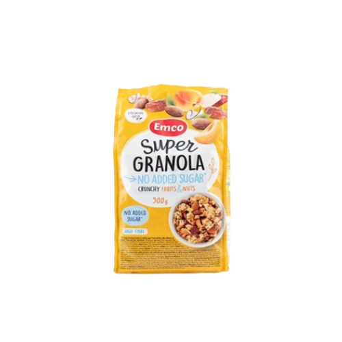 Emco Super Granola with Fruits & Nuts (No-Added-Sugar) 500g 