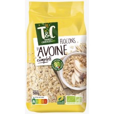  T & C Organic Oat Flakes 500g 