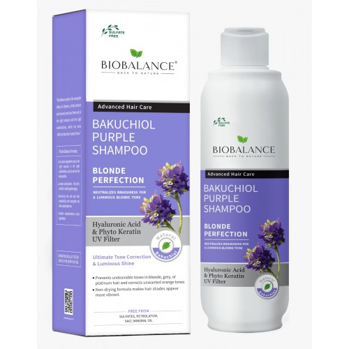 BIOBALANCE Organic Bakuchiol Purple Shampoo 330 ml
