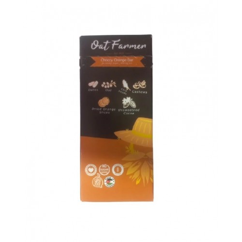 Oat Farmer Choccy Orange Bar 60g ( No-Sugar-Added) 