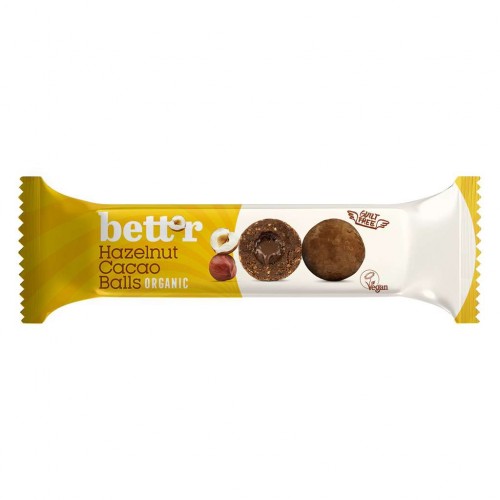 bettr Organic GF Hazelnut Cacao Balls 45g 