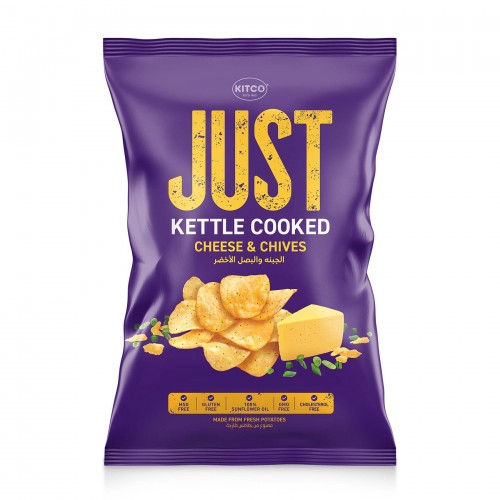 KITCO Kettle Cooked Cheese & Chives GF Chips 150g