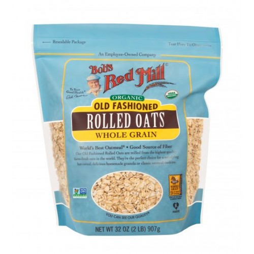 Bob's Red Mill Organic Old Fashioned Rolled Oats  Whole Grain 907g