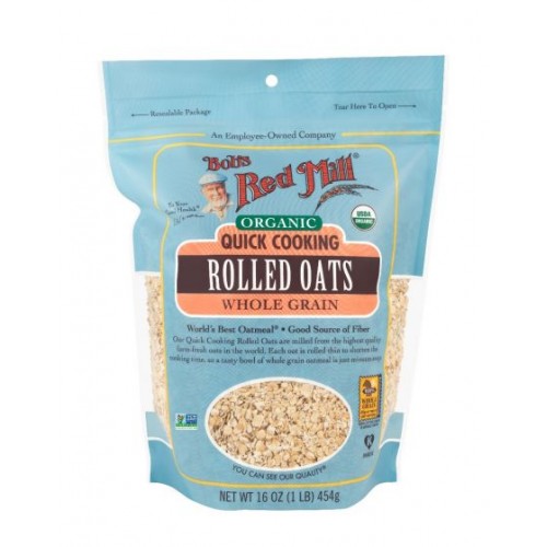 Bob's Red Mill Organic Quick Oat Rolled 454g