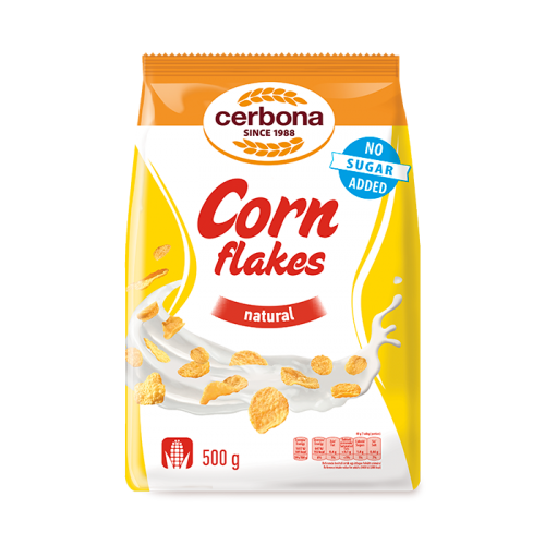 Cerbona Natural Cornflakes 500g (No-Added-Sugar) 