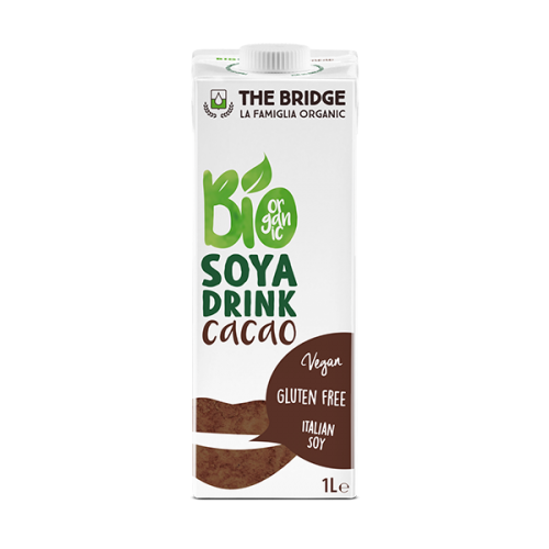 THE BRIDGE  Organic Soya Drink with Cacao 1L