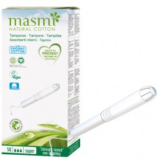 masmi NATURAL COTTON Bio Super Tampons (14 Tampones)