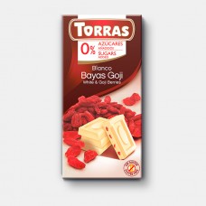 Torras  White Chocolate with Goji Berries 75g