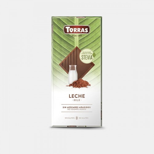 Torras Milk Chocolate Sweetened with Erythritol and Stevia 100g 