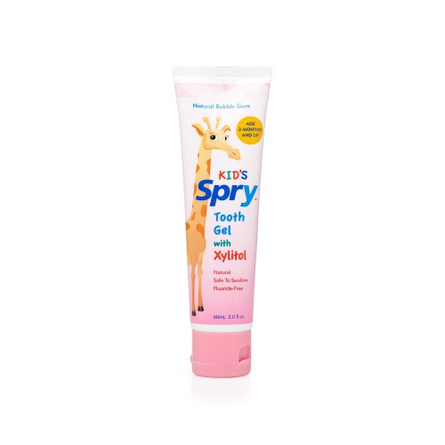 Kid's Spry Natural Bubble Gum  Tooth Gel With Xylitol 60ml