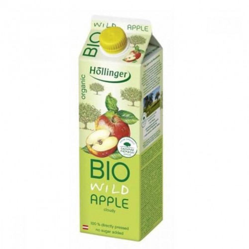 Hollinger Organic Bio Wild Apple Cloudy Juice ( No Added Sugar ) 1 l