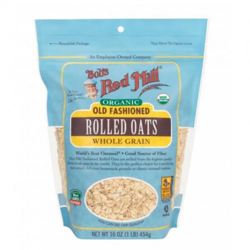 Bob's Red Mill Organic Old Fashioned Rolled Oats  Whole Grain 454g